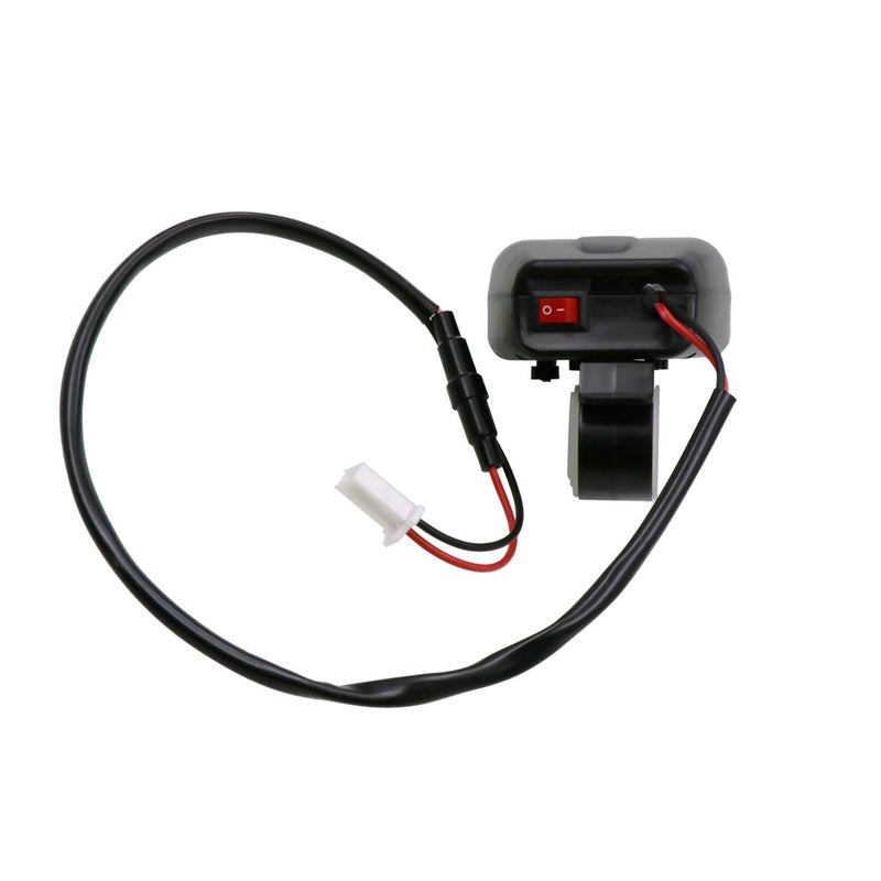 Timloon Waterproof Motorcycle 5V 3.1A Dual USB Charger & Voltage Temperature Display Voltmeter for 7/8 and 1" Handlebar Mounting - Image 5